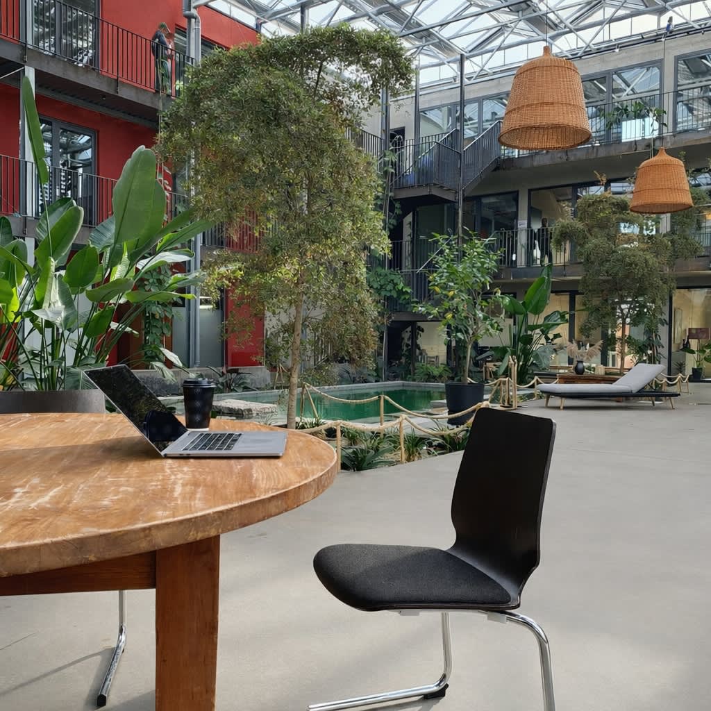 Bureau flexible dans l'espace de coworking Innergarden à Schutterwald