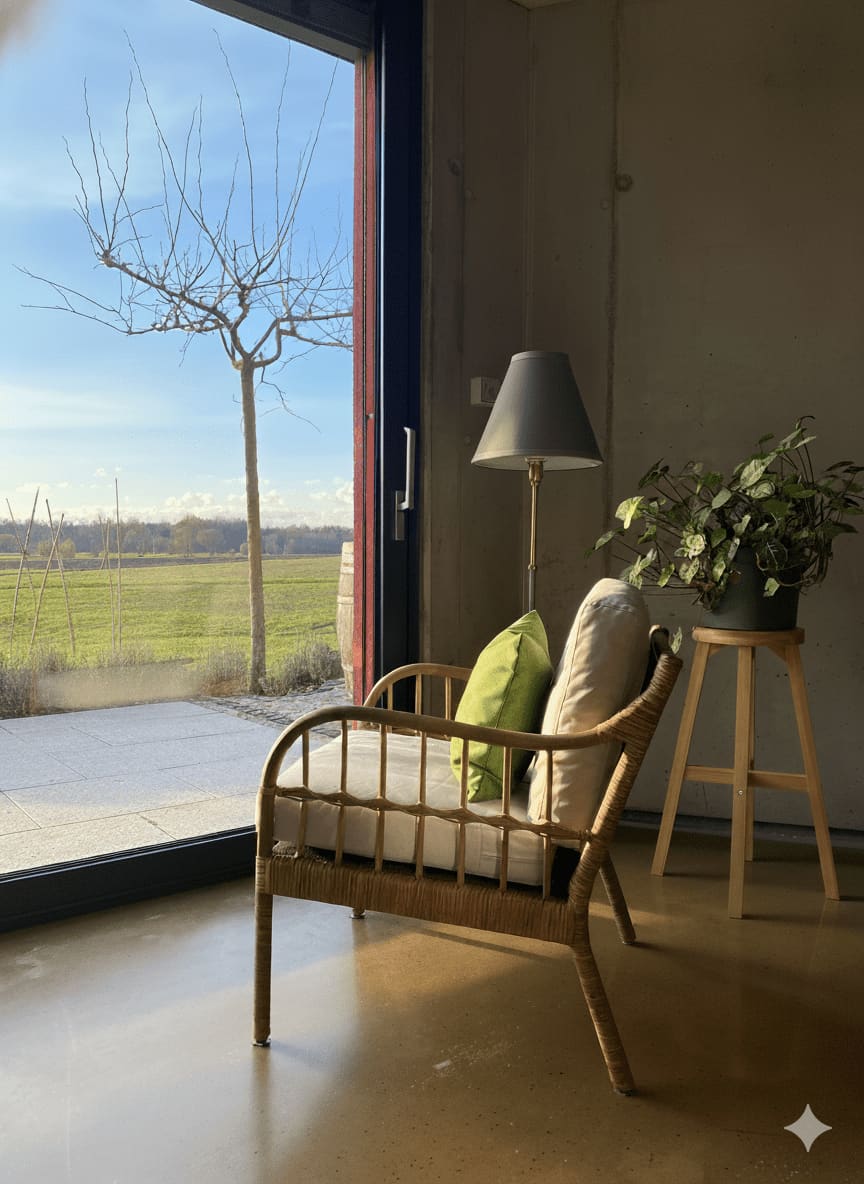 Detail of the Innergarden greenhouse interior